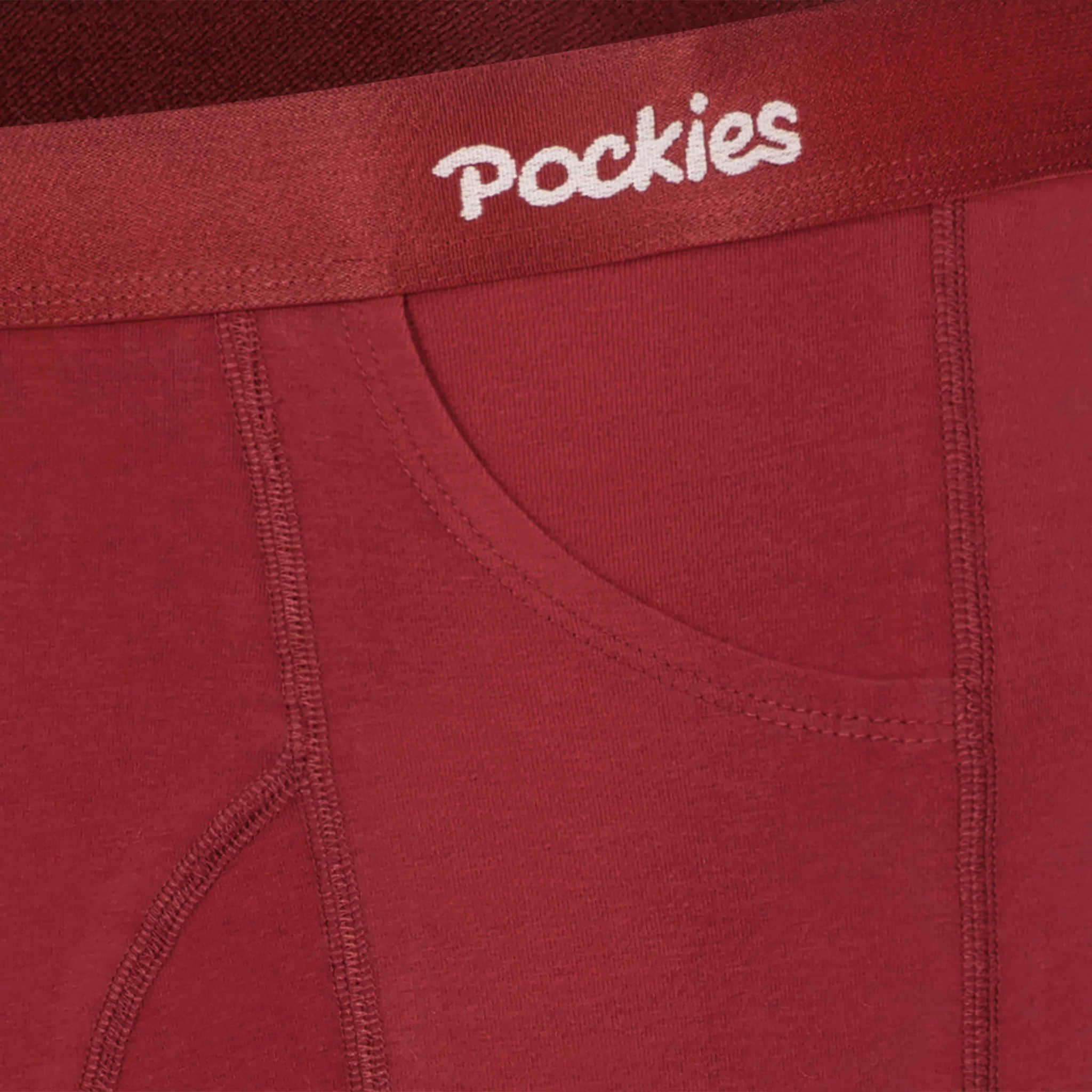 Burgundy Boxer Briefs (2-pockets) - Image 6