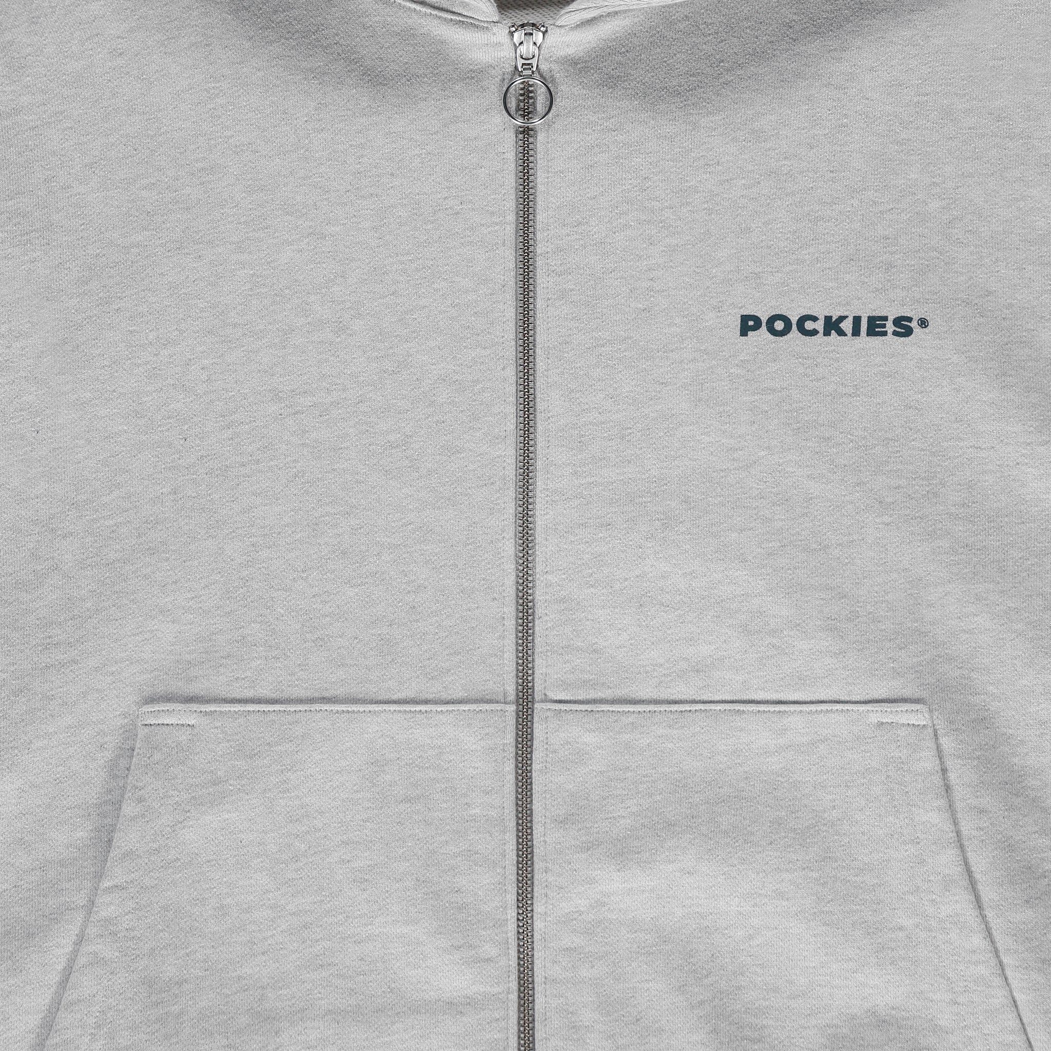 C.C. Zip Hoodie - Grey Melange - Image 6