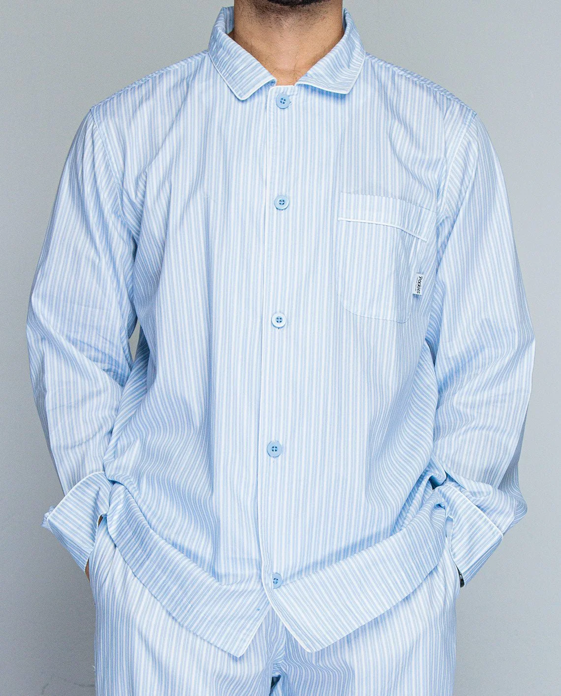 Double Striped Pyjama Shirt - Image 6