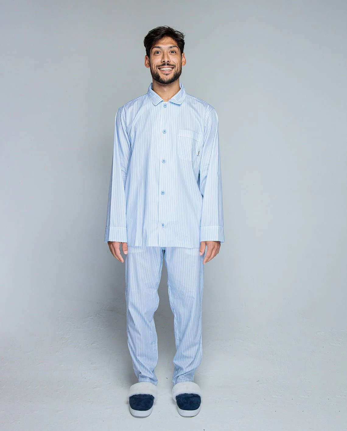 Double Striped Pyjama Shirt - Image 7