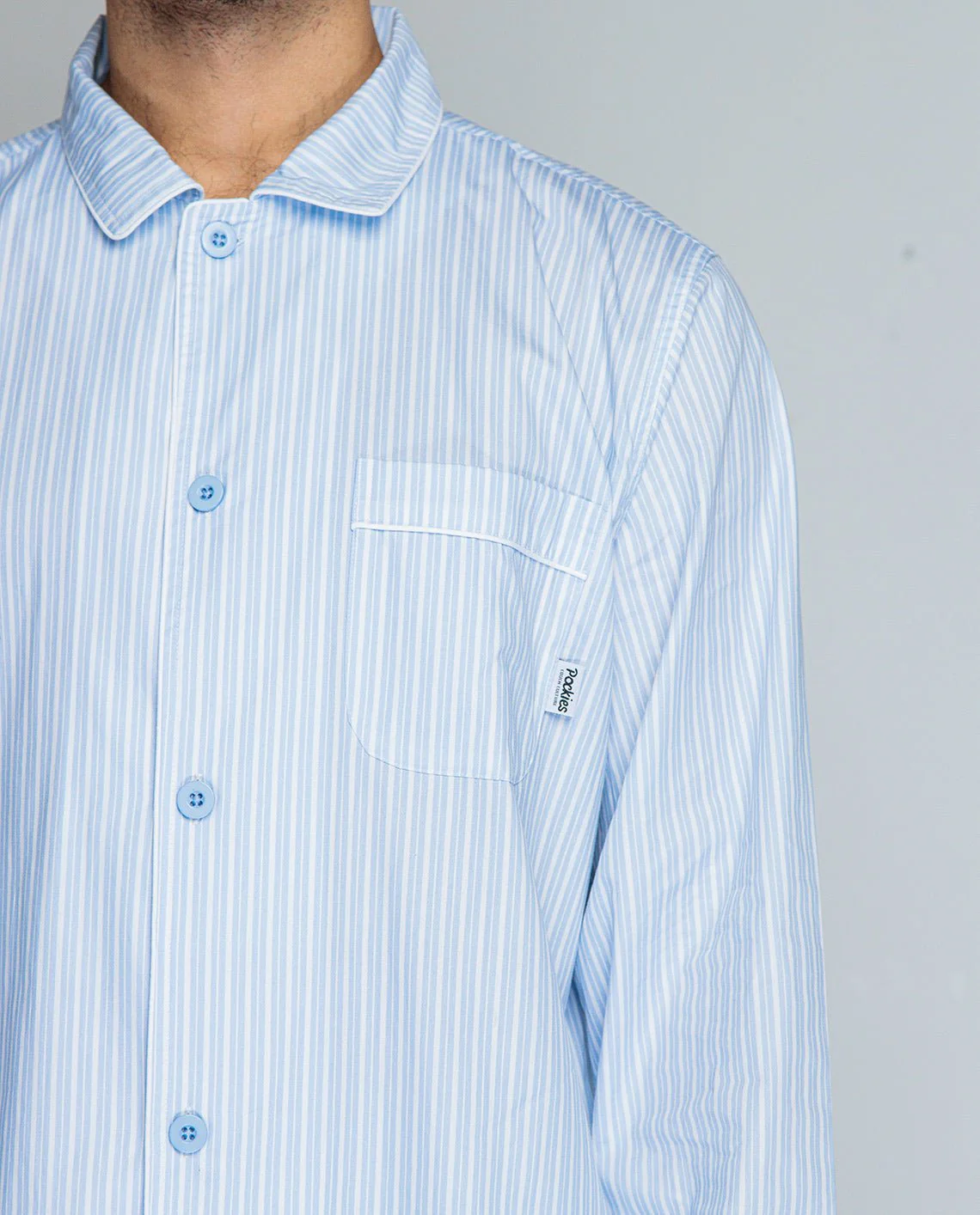 Double Striped Pyjama Shirt - Image 9