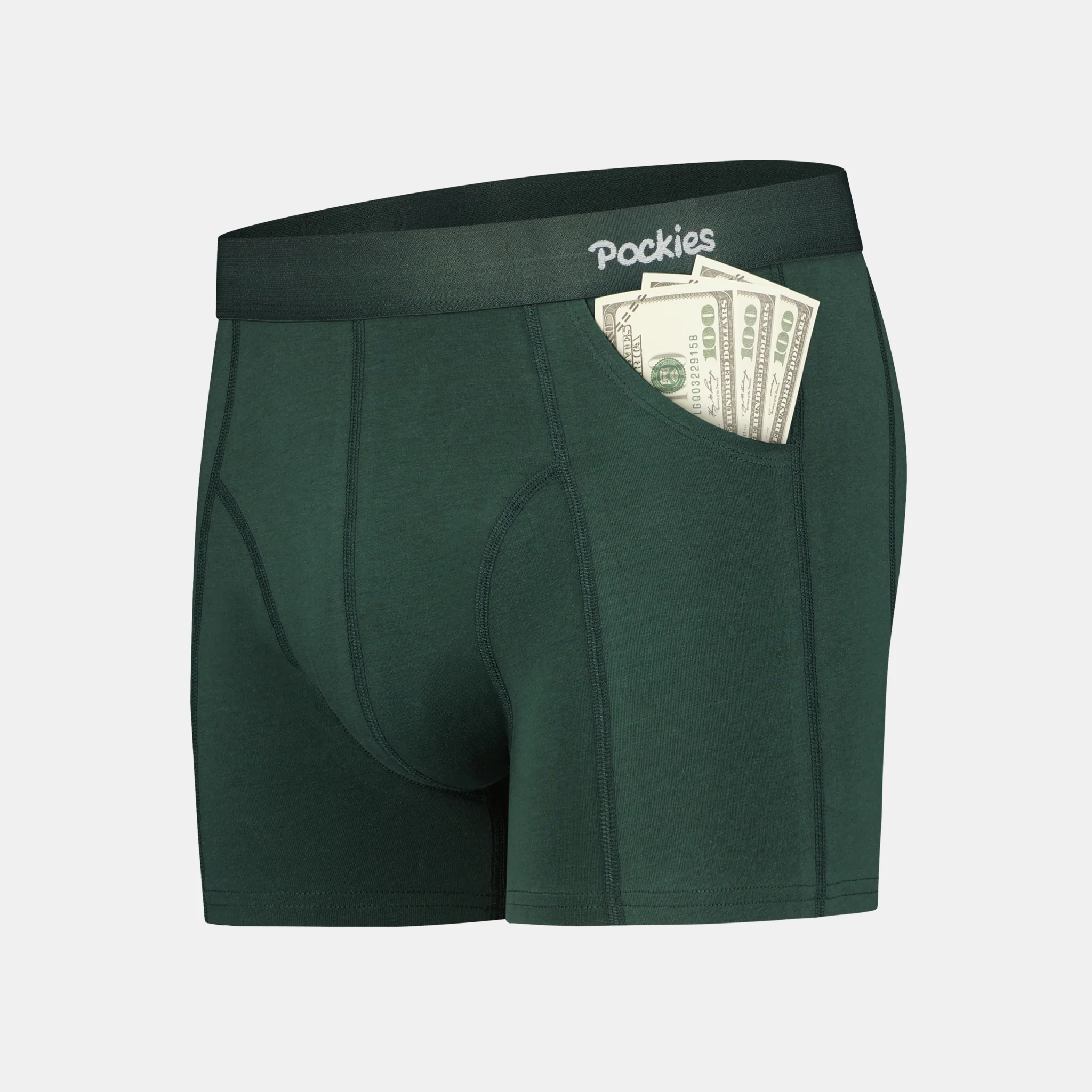 Green Boxer Briefs (2-pockets) - Image 3