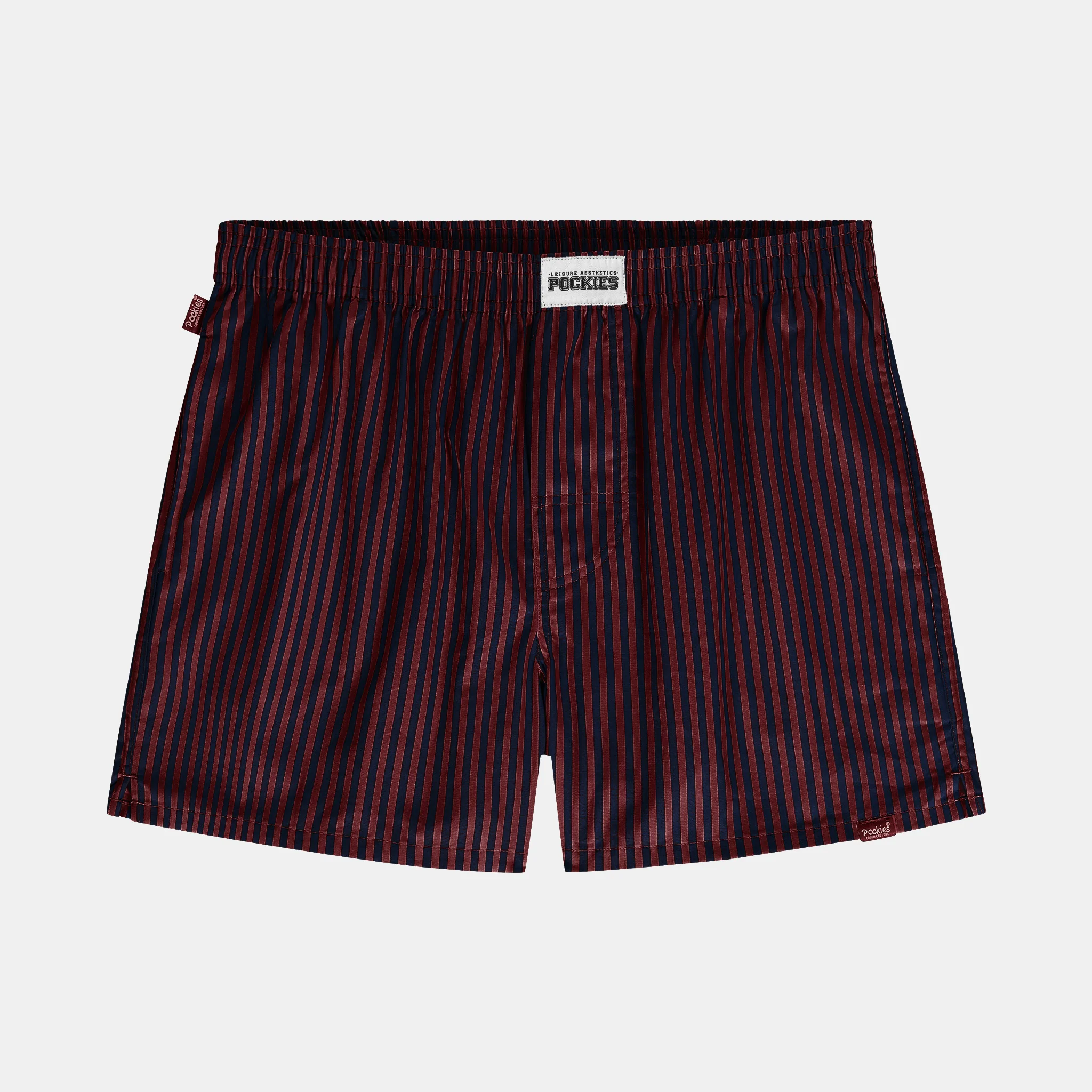 Striped Boyfriend Boxers - Navy/Red