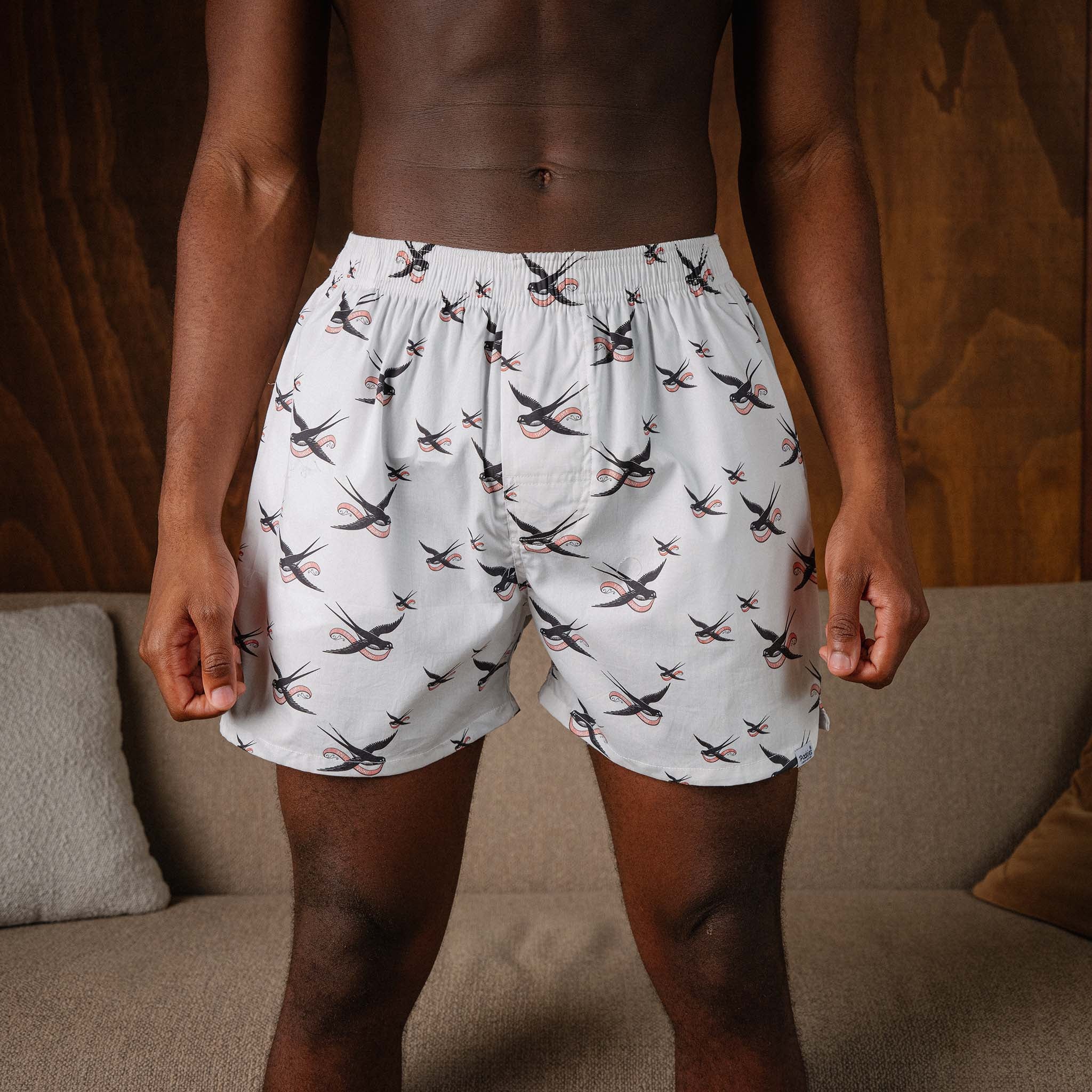 The Swallow x Pockies© - White Boxers - Image 5