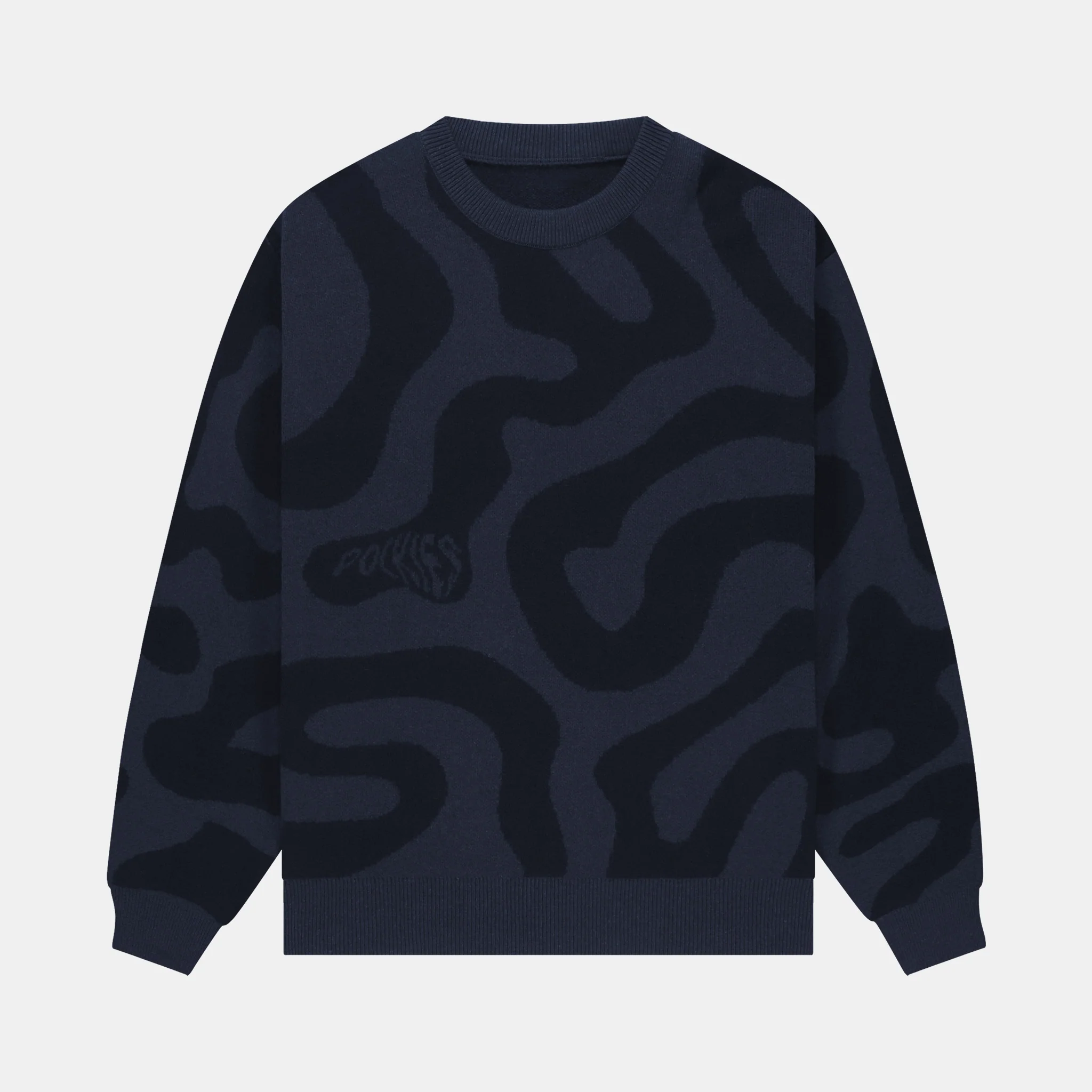 Swirl Knit - Navy