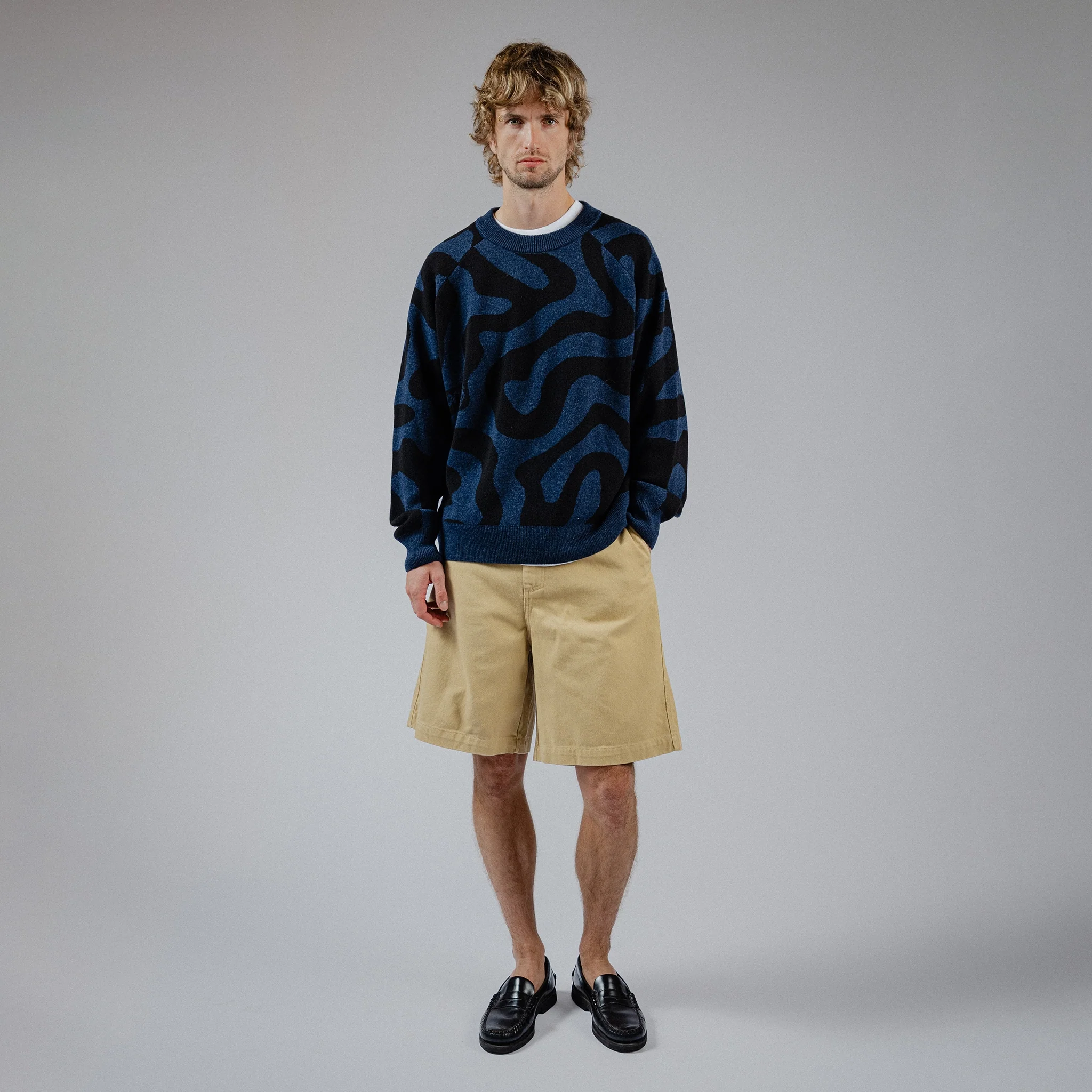 Swirl Knit - Navy - Image 4